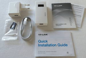 3G/UMTS-WLAN-Router mit Powerbank M5360 - Lieferumfang