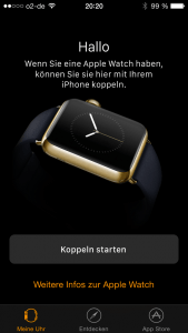 iOS mit Unterstützung der Apple Watch