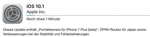 iOS 10.1 Update