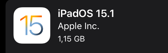 iPadOS 15.1