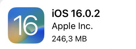 Apple stellt iOS 16.0.2 bereit